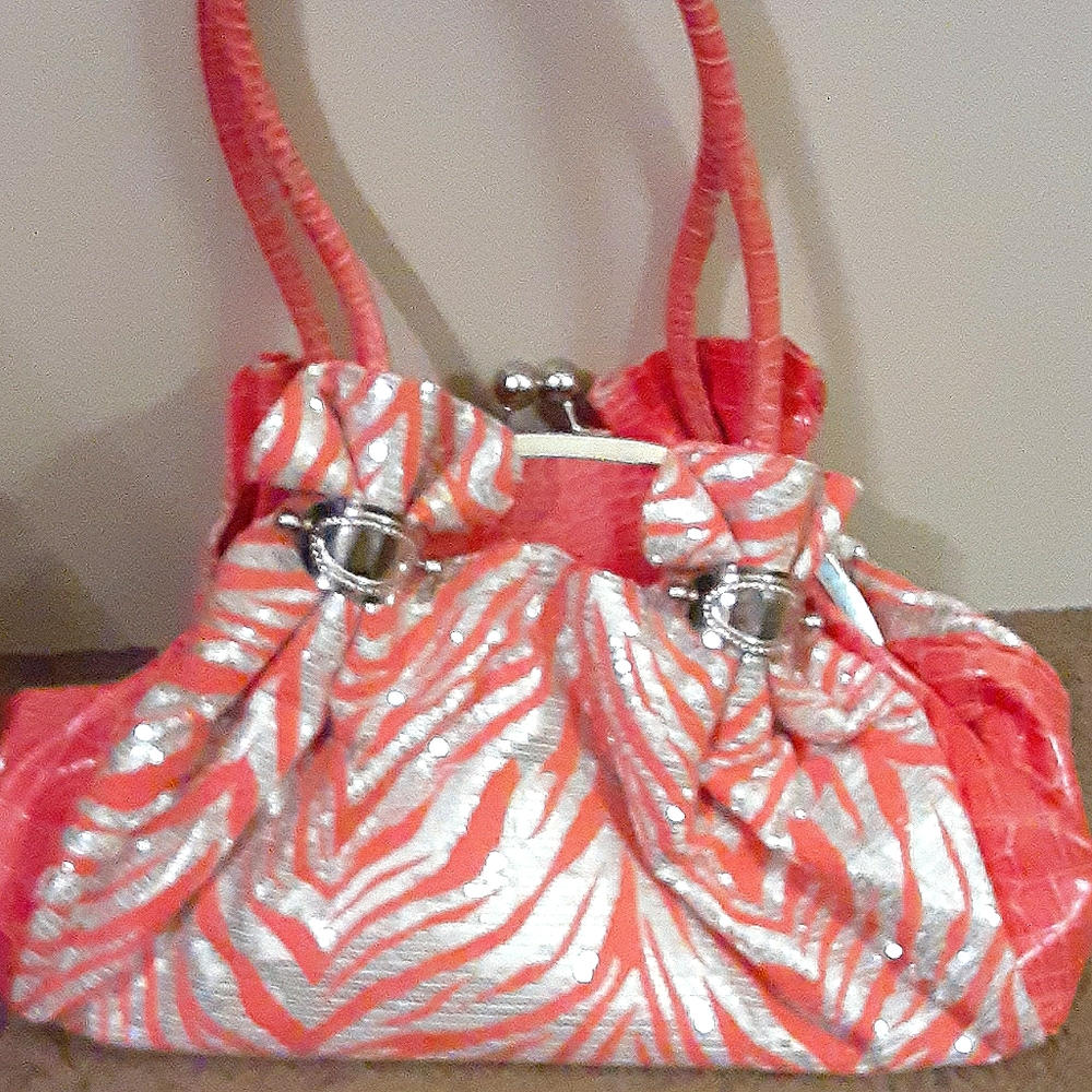 Faux Alligator Patterned Purse